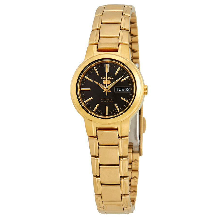 Reloj Seiko Series 5 Automatic Black Dial Dama SYME48