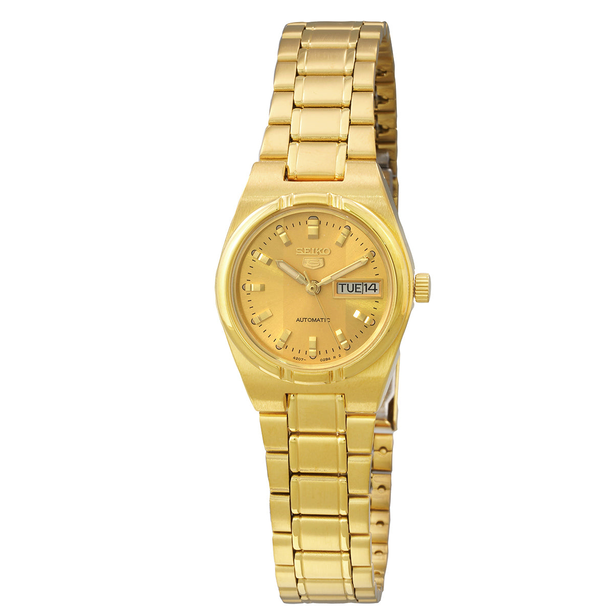 Reloj Seiko Series 5 Automatic Gold Dial Dama SYM600K1