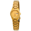 Reloj Seiko Series 5 Automatic Gold Dial Dama SYMC18