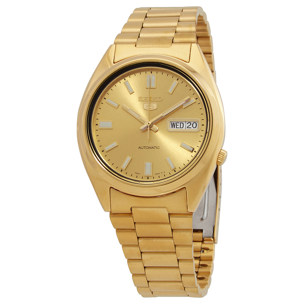 Reloj Seiko Series 5 Automatic Gold Dial SNXS80K1