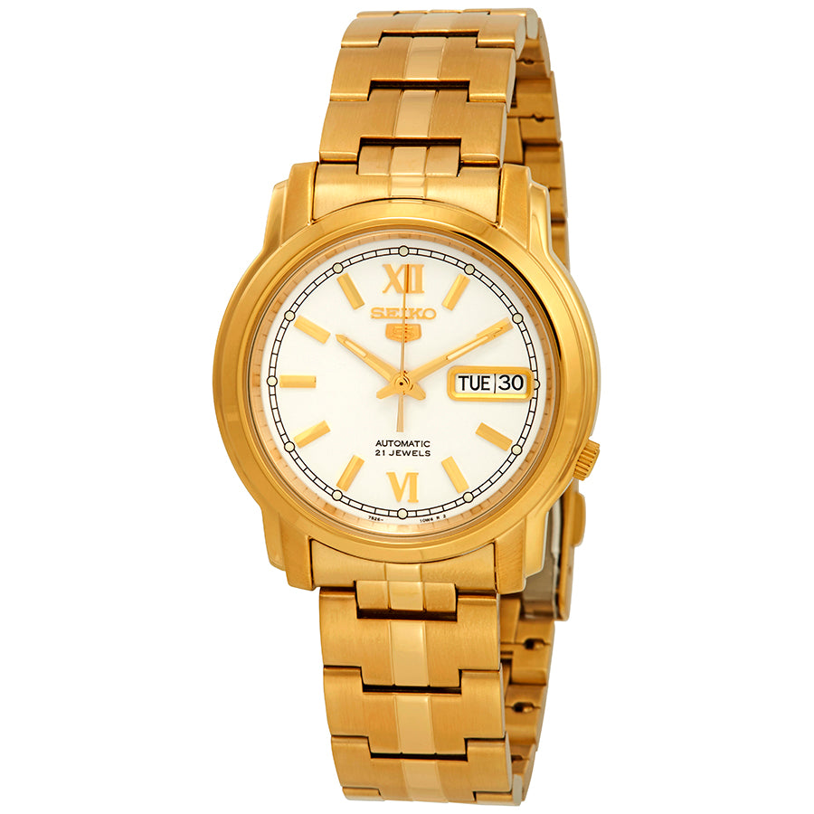 Reloj Seiko Series 5 Automatic White Dial SNKK84