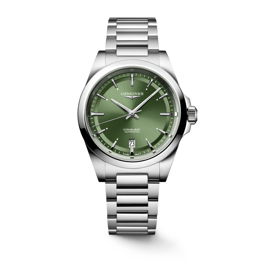 Reloj Longines Conquest Automático Dial Verde L3.720.4.02.6