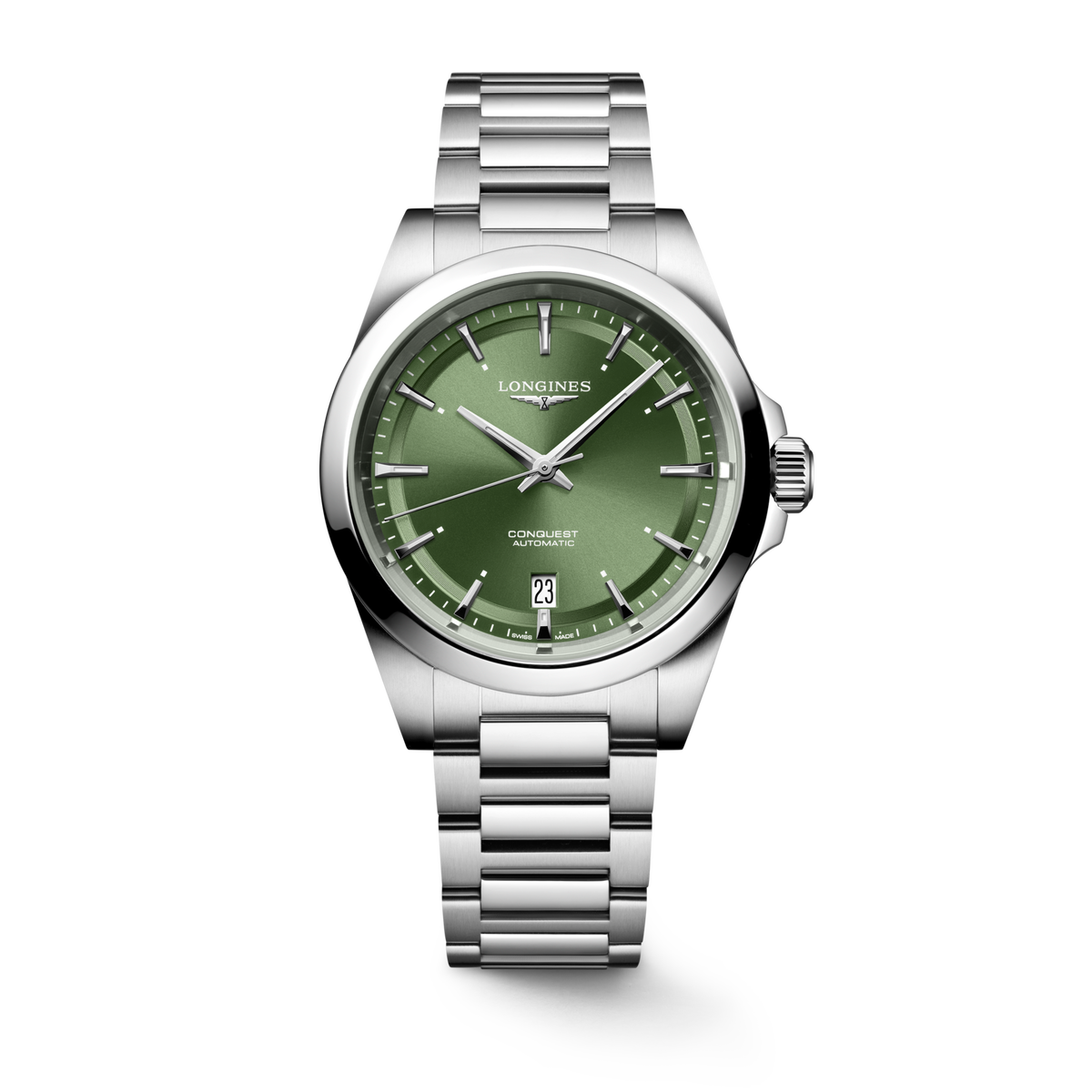 Reloj Longines Conquest Automático Dial Verde L3.720.4.02.6