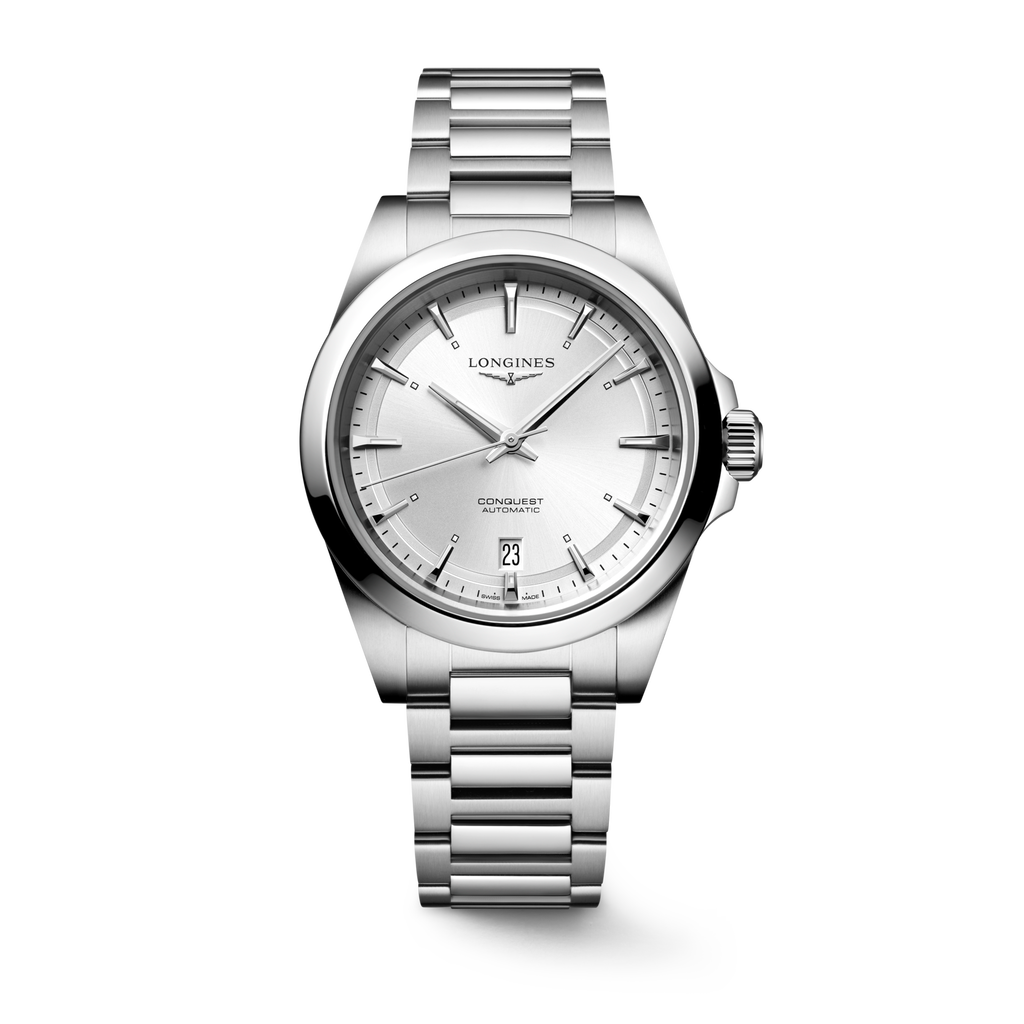 Reloj Longines Conquest Automático Dial Plateado L3.720.4.72.6
