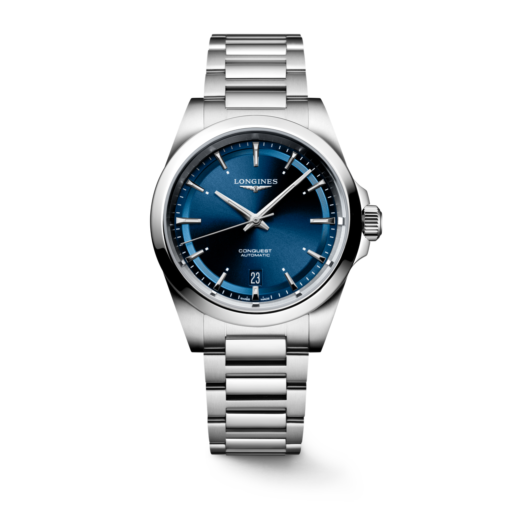 Reloj Longines Conquest Automático Dial Azul L3.720.4.92.6