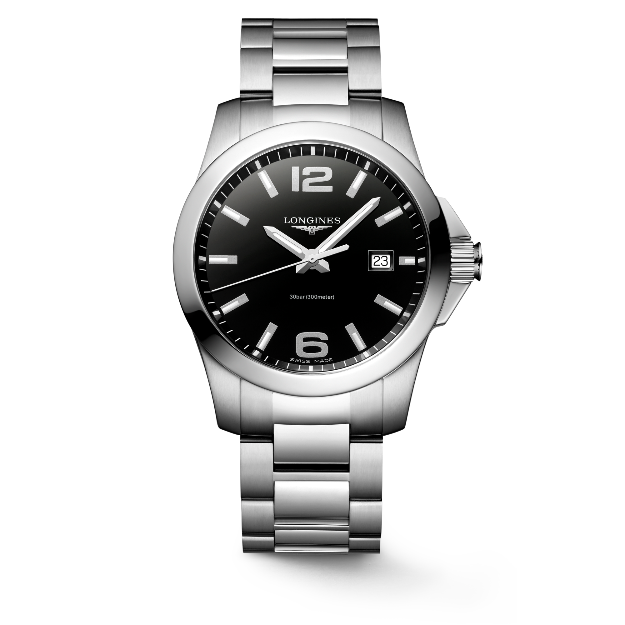 Reloj Longines Conquest Cuarzo 41mm Dial Negro L3.759.4.58.6