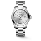 Reloj Longines Conquest Quartz Dial Plateado Sunray L3.759.4.76.6