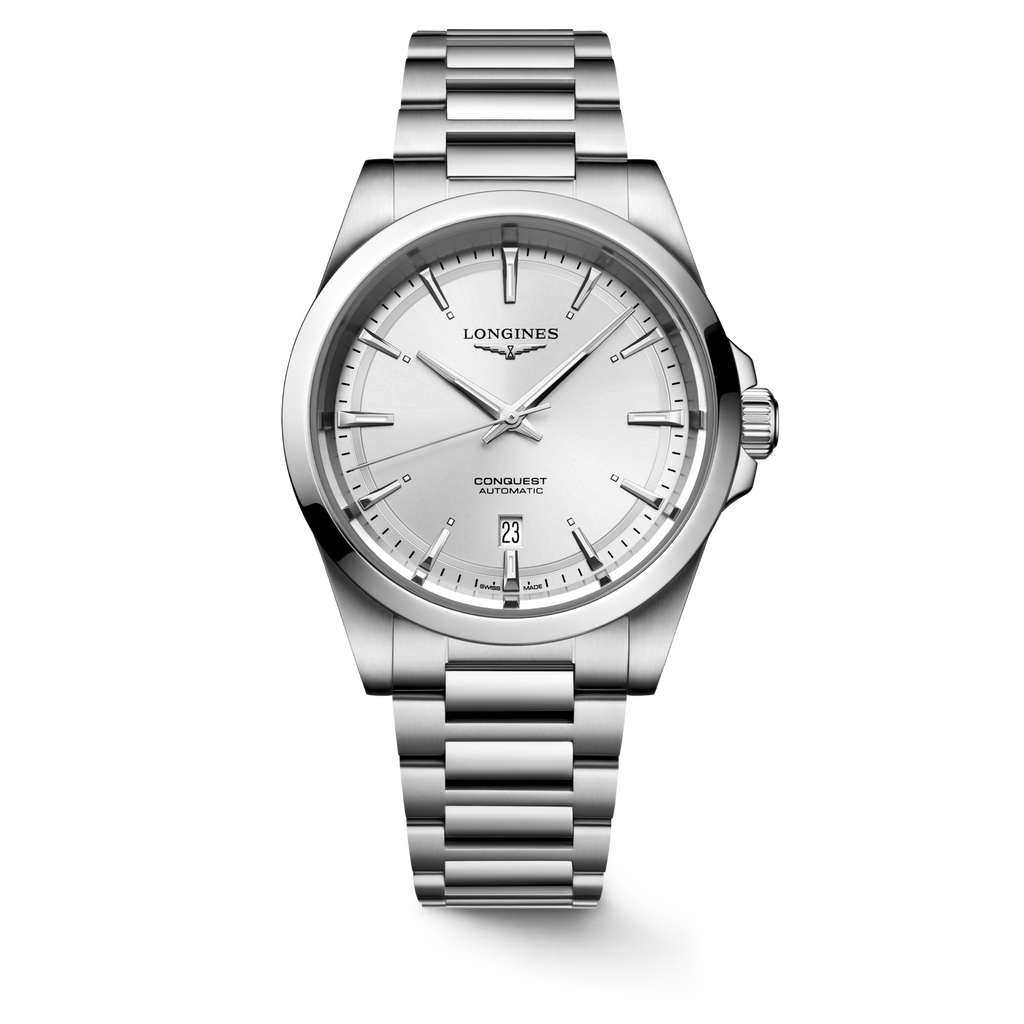 Reloj Longines Conquest Automático 41mm Dial Plateado L3.830.4.72.6