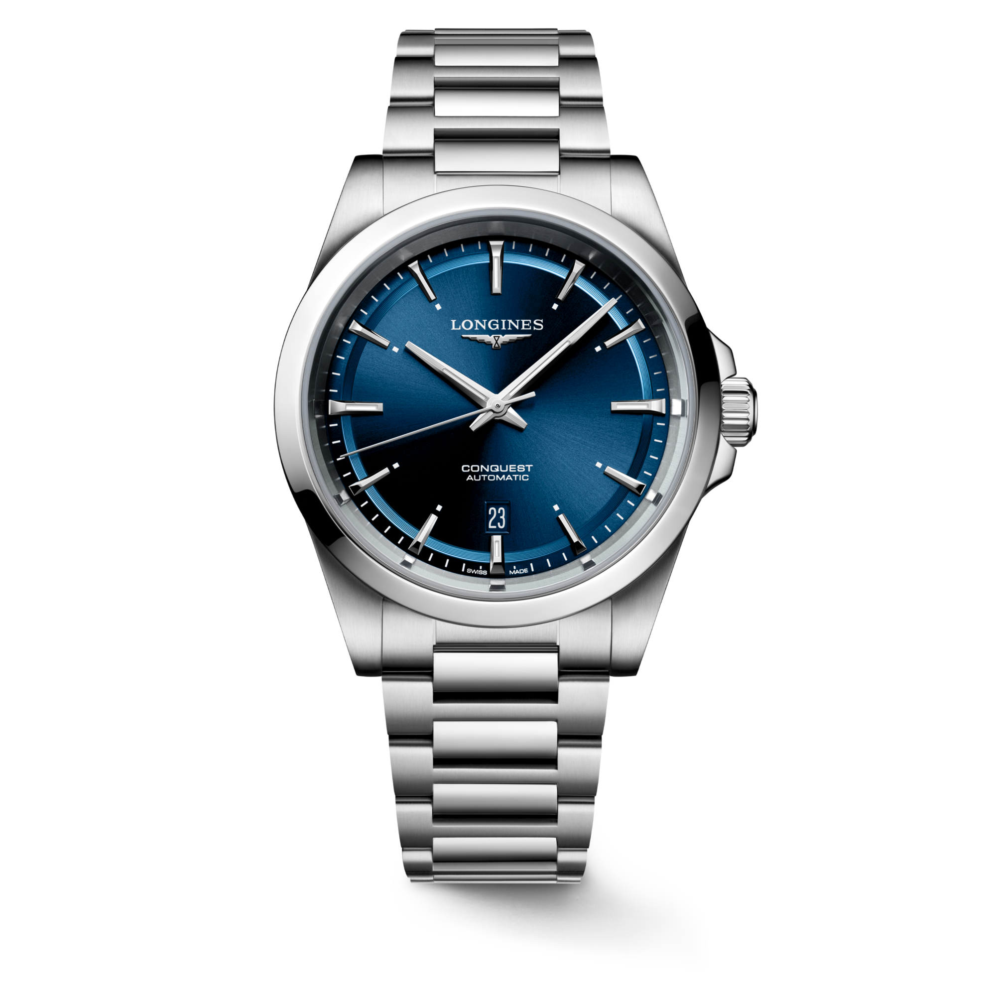 Reloj Longines Conquest Automático 41mm Dial Azul L3.830.4.92.6