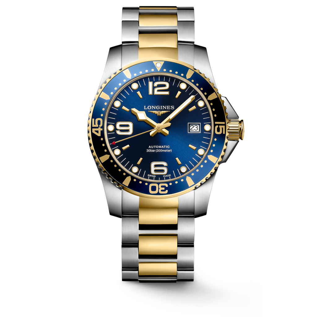 Reloj Longines HydroConquest 41mm Automático PVD Amarillo Dial Azul L3.742.3.96.7
