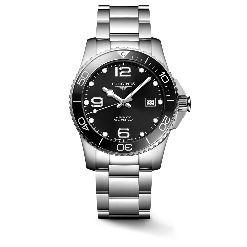 Reloj Longines HydroConquest Automático Bisel Cerámico Dial Negro L3.781.4.56.6