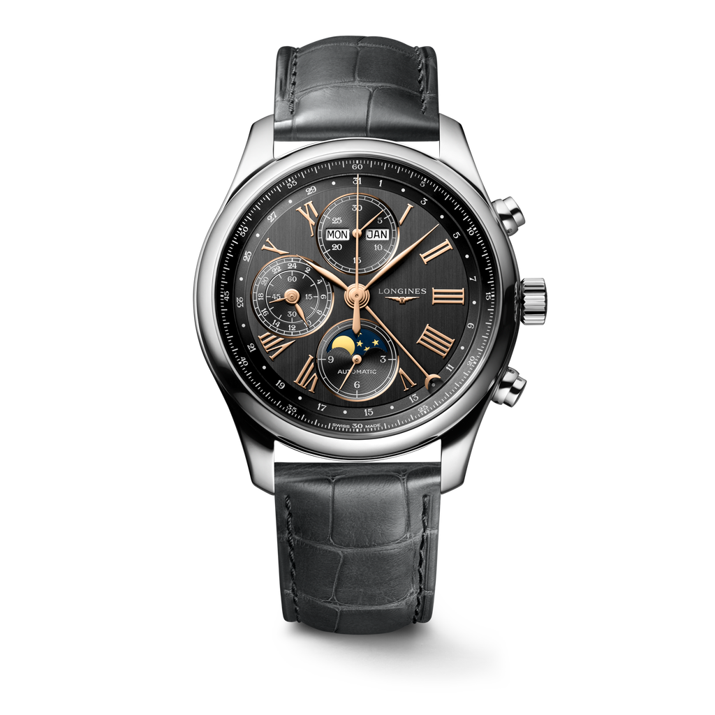 Reloj Longines Master Collection Chronograph Moonphase Dial Antracita L2.773.4.61.2