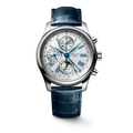 Reloj Longines Master Collection Chronograph Moonphase Dial Plateado L2.773.4.71.2