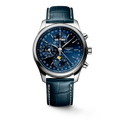 Reloj Longines Master Collection Chronograph Moonphase Automático Dial Azul L2.773.4.92.0