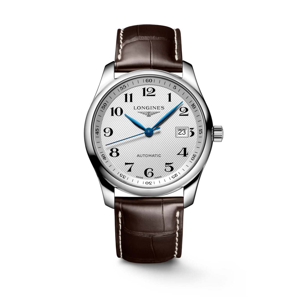 Reloj Longines Master Collection Automático Correa Marrón Dial Plateado L2.793.4.78.3