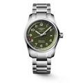 Reloj Longines Spirit Automático Cronometro Dial Verde L3.810.4.03.2